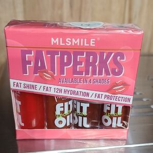 FATPERKS Lip Oil Trio - Red, Clear, Brown Shades
